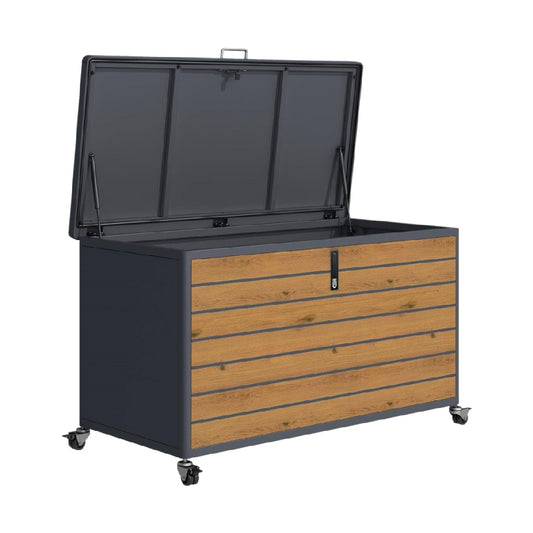 収納ボックスキャスター付きプラスチック製 - 120 x 60 x 70